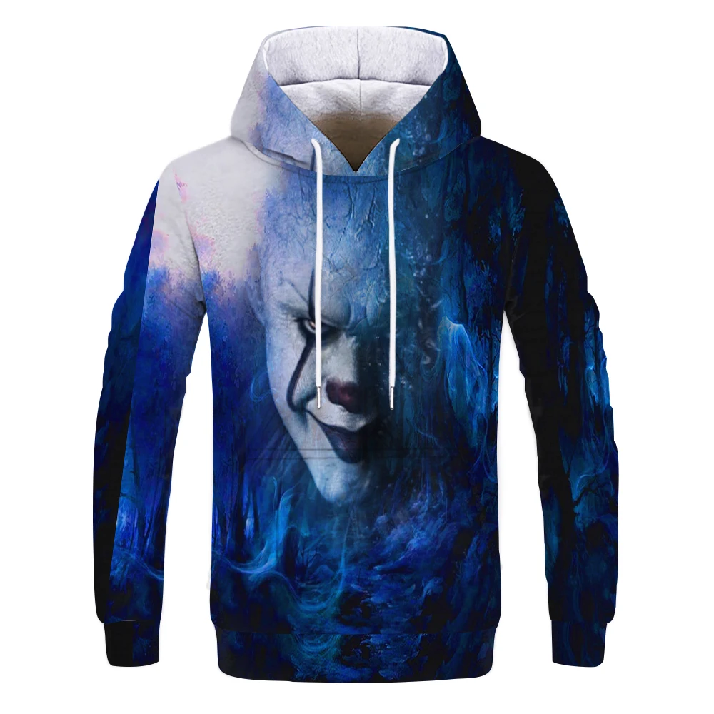 

With a hat Clowns hoodies Outside use oft hoodies f1 Hood oversized y2k clothes hoodies for man movie essentials