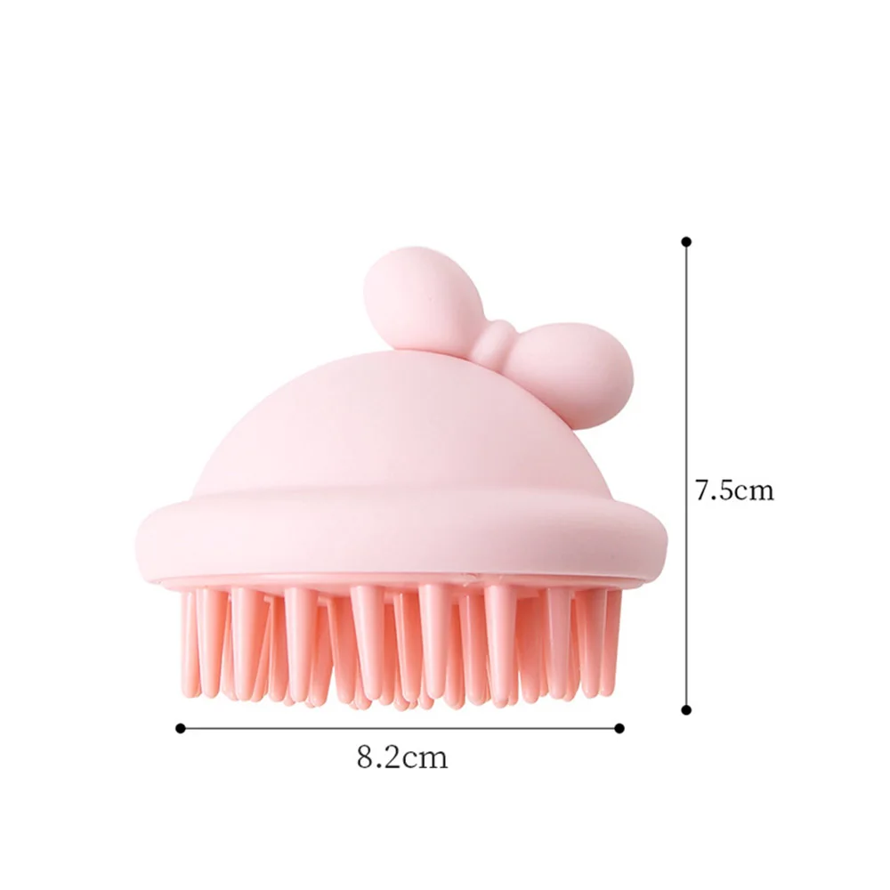 Массажер для волос с мягкой щетиной силиконовый отшелушивающий крем кожи головы