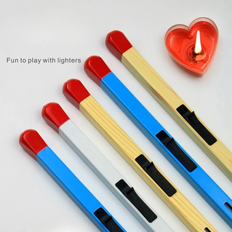 Новая светящаяся в темноте спичечная зажигалка с открытым пламенем креативная