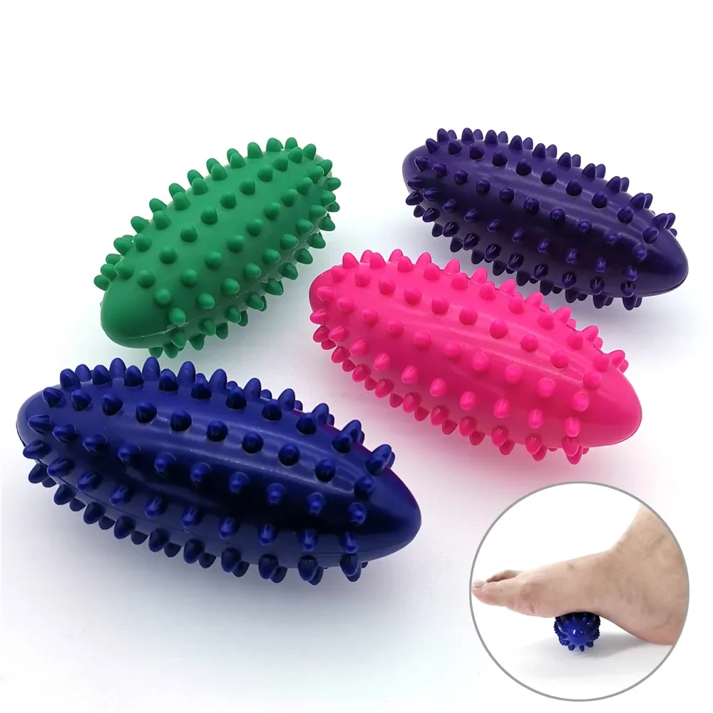 

Shiatsu Hedgehog Ball Fascia Relax Spiky Point Plantar Reliever Pain PVC Ball Fasciitis Relief Massager Trigger Foot Massage