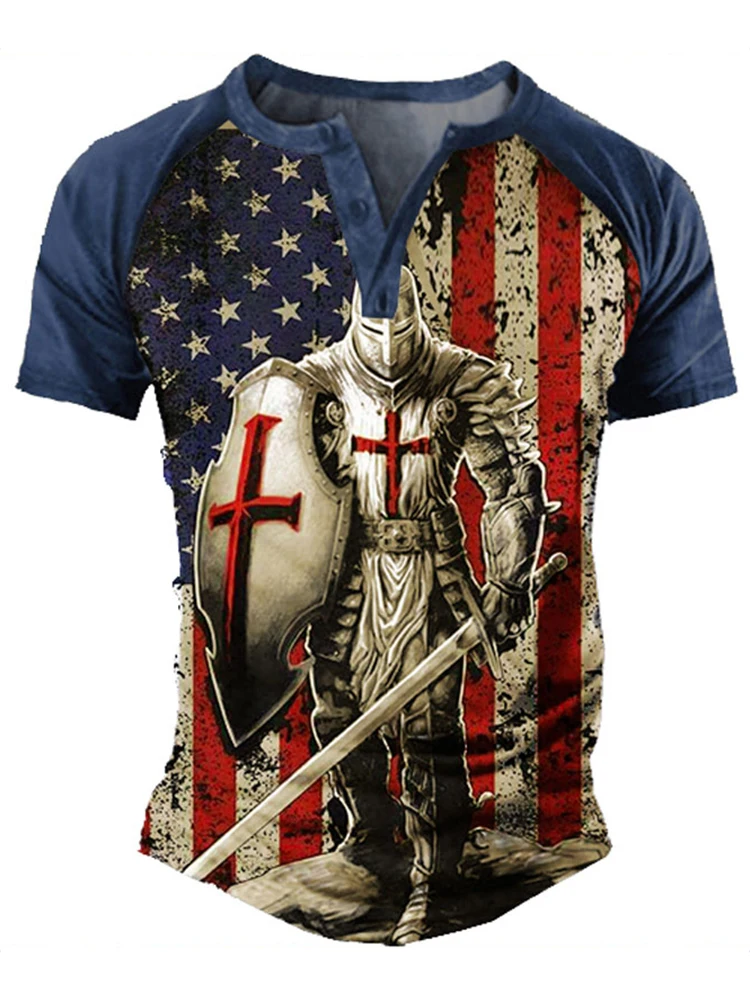 Мужская футболка с коротким рукавом и круглым вырезом свободного покроя |