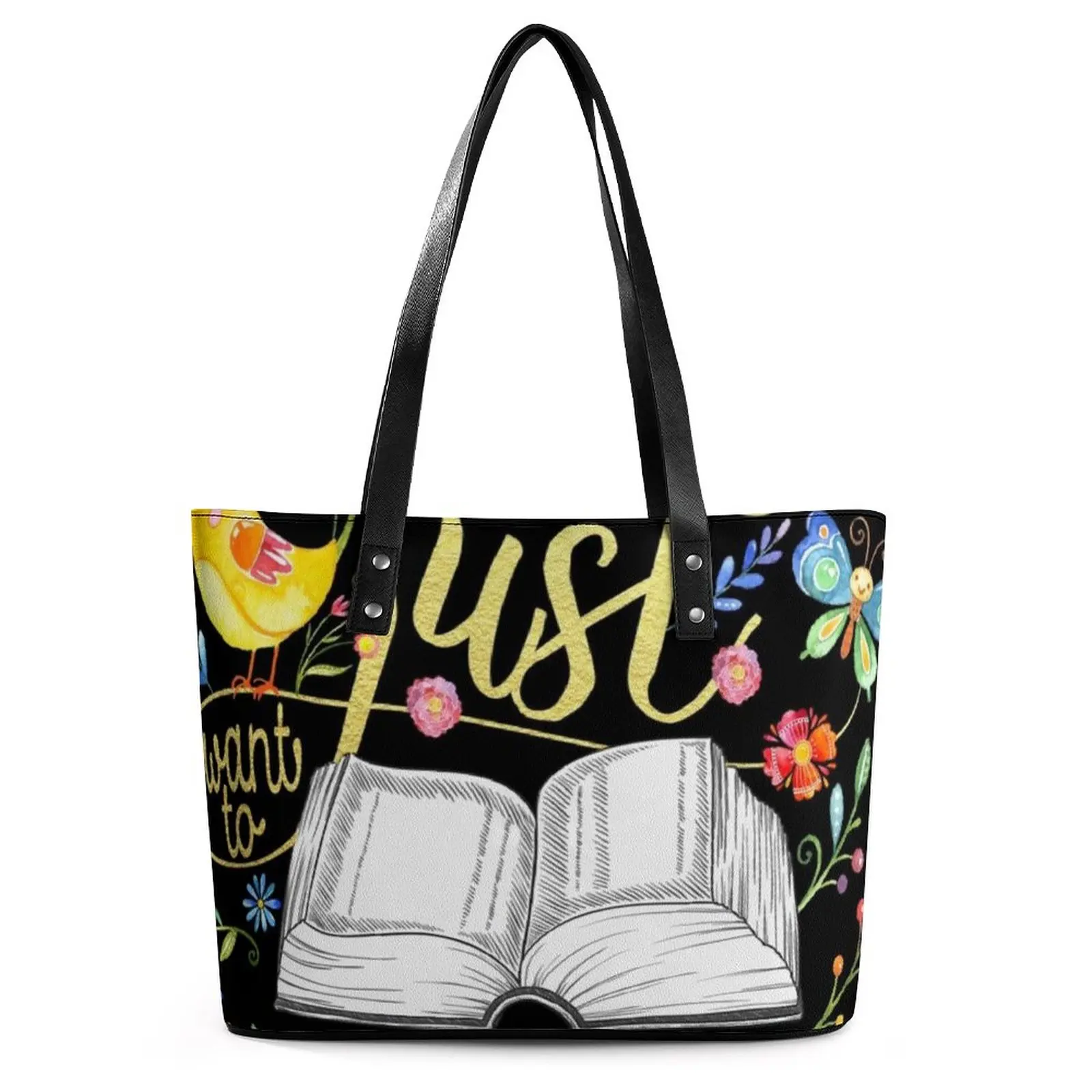 

Женская сумка-тоут из ПУ кожи, с цветочным принтом