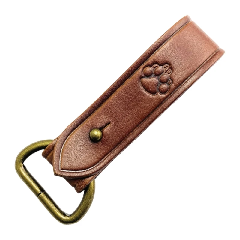 A9LD Пряжка для ремня с D-образными кольцами Кожаный держатель кожаный крючок