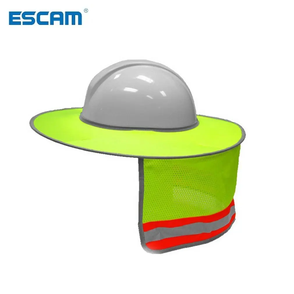 ESCAM солнцезащитный козырек для улицы Строительная Защитная твердая шляпа шейный