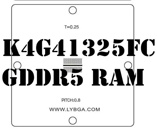 6 шт./лот PS4 CXD90025G/CXD90026G/DDR5 RAM/DDR3 SD RAM BGA трафареты для реболлинга с прямым нагревом 0 55