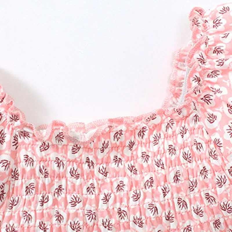 Детская хлопковая рубашка с коротким рукавом на возраст 0-7 лет