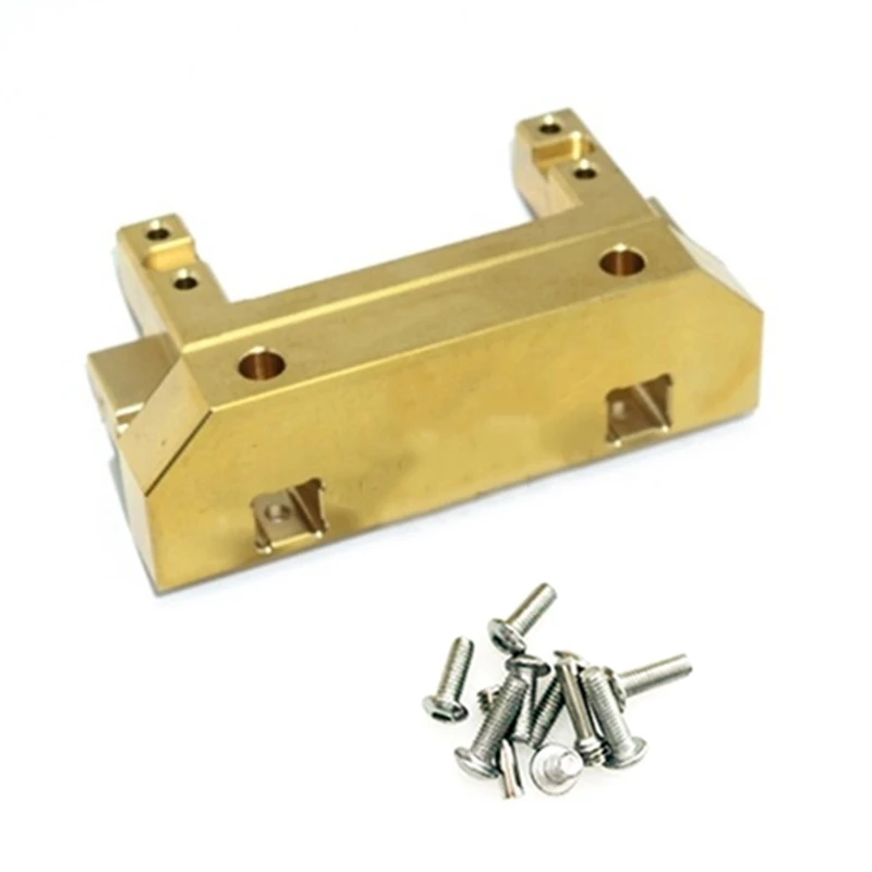 

Brass Front Bumper Mount Servo Stand 200G for 1/10 RC Crawler Car Traxxas TRX4 TRX-4 Upgrade Parts Accessories