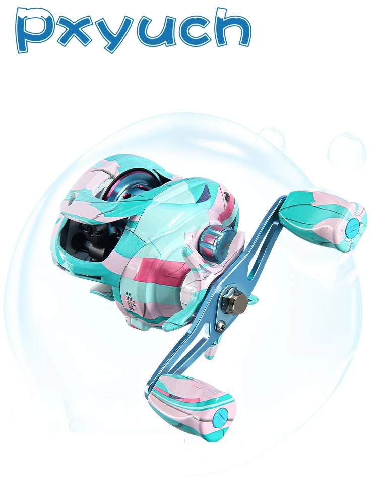 

Ultra Smooth Fishing Baitcasting Reel 7.2:1 Gear Ratio 5+1BB 6kg Max Drag Saltwater Magnetic Brake System For Catfish Bass Carp