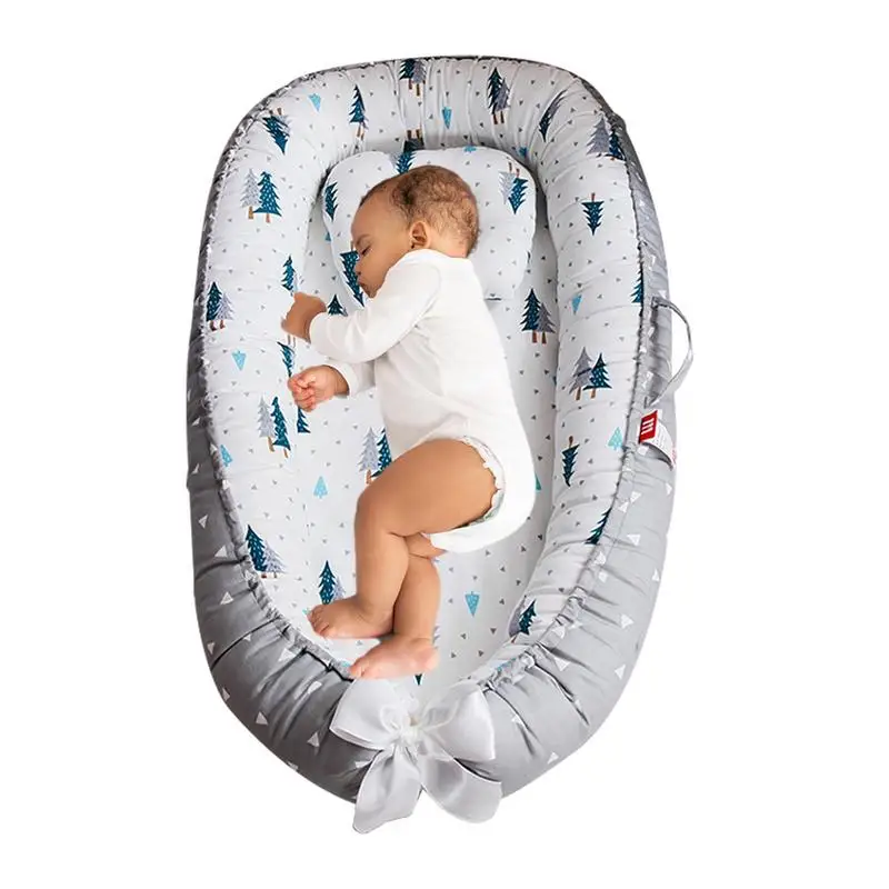 

Soft Cotton Bionic Baby Sleeping Nest Bed Infant Cot Lounger Portable Co-sleeping Cribs For Newborn Bassinet Photography Props