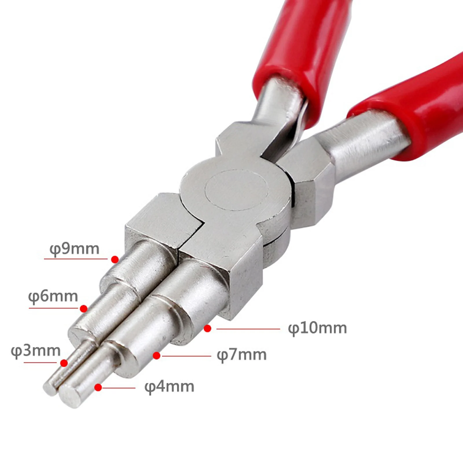 

Anti-slip Wire Looping Pliers Forming Pliers 3-10mm Bail Making Plier Carbon Steel Forming Pliers Multi-step Ring