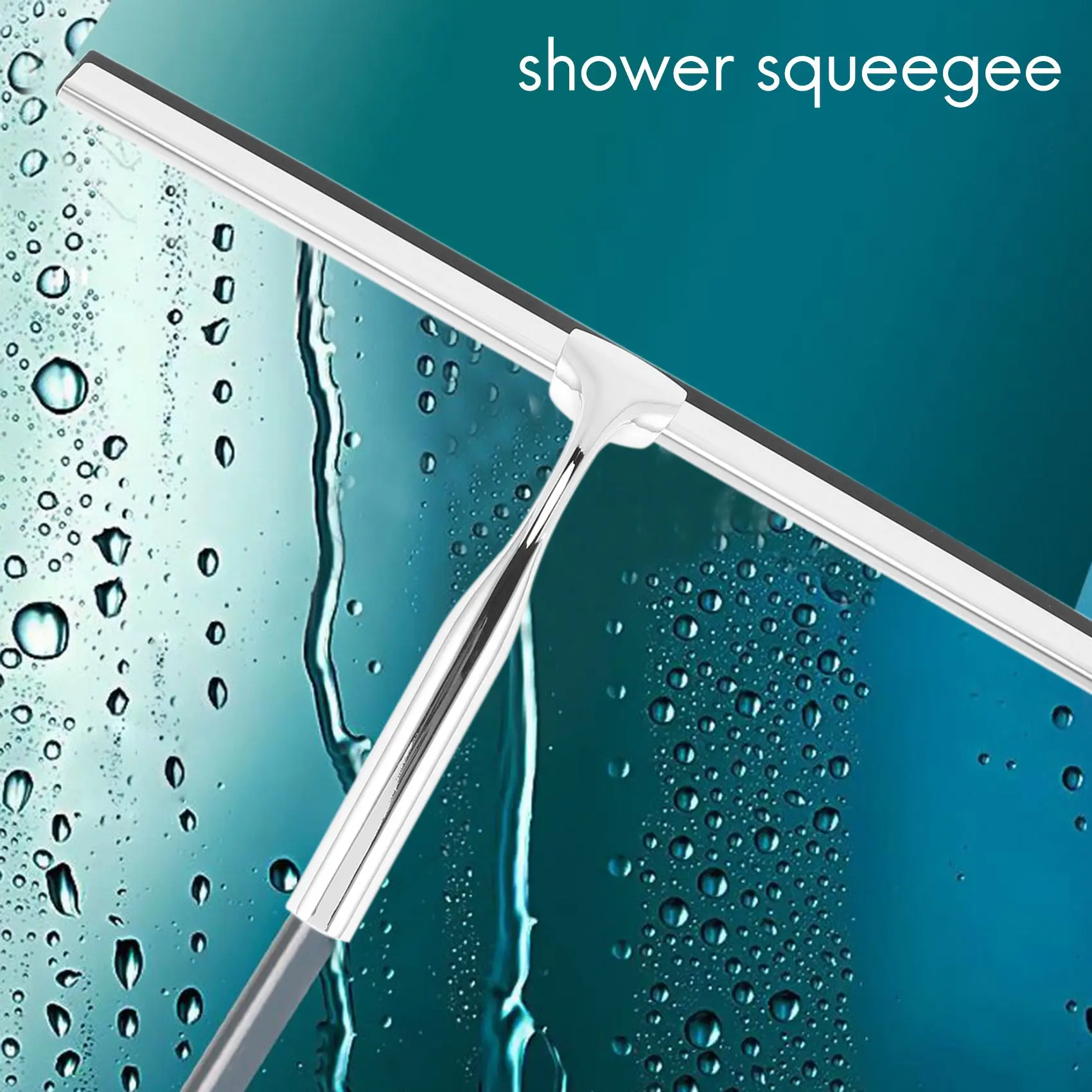 Скребок для душа из нержавеющей стали скребок 31 см без сверления с настенной