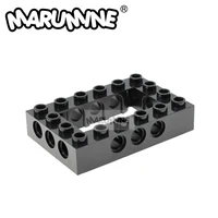 marumine 10pcs technology bricks 4 x 6 with holes 32531 building blocks robot classic educational build your own toy set toys