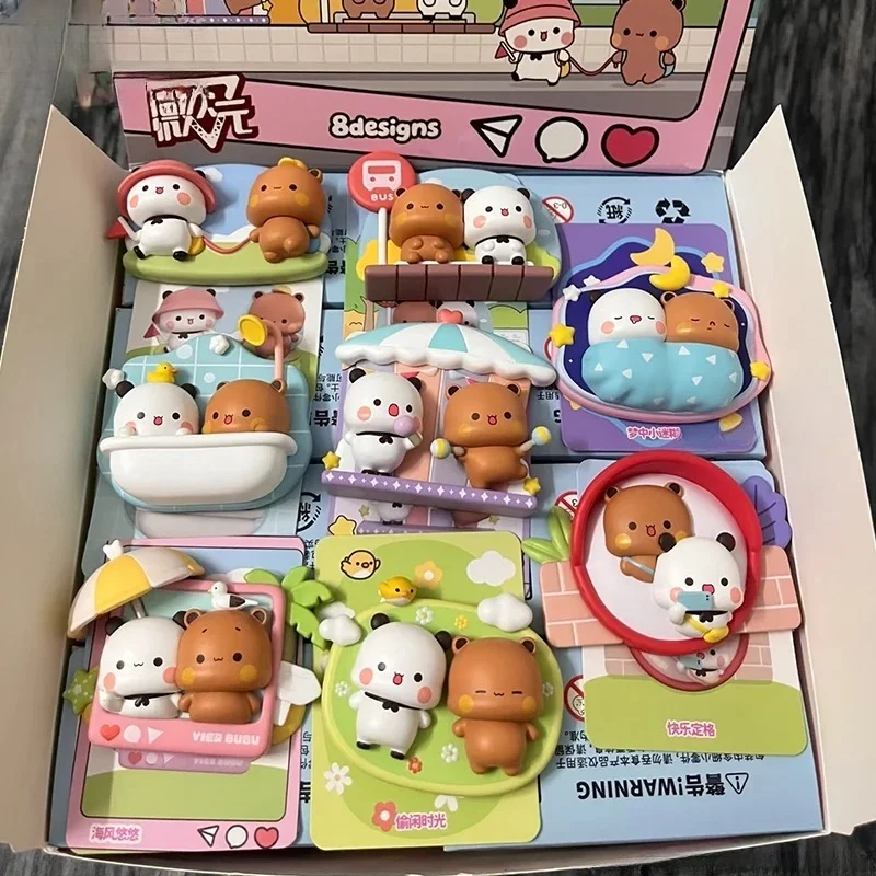 Оригинальные магниты на холодильник Panda Bubu и Yier 2026 года, коллекционные игрушки-сюрпризы в закрытой упаковке, милые мультяшные фигурки Bubu и Dudu, подарочная коробка-сюрприз (art.: 3920db95cd747) - 3920db95cd747