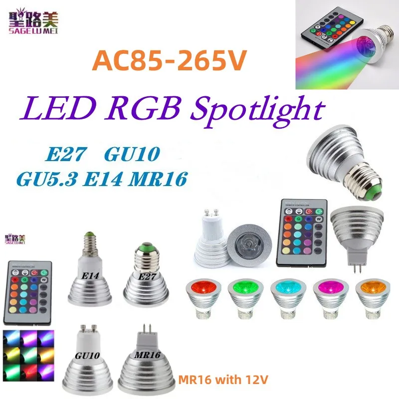 

RGB Светодиодные лампы SAGE LU MEI 3 Вт