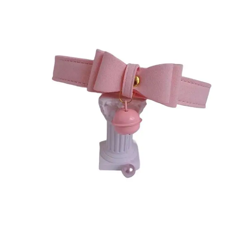 Bow Choker Collar Women Neckband Necklace Chain Sexy with Bell SM