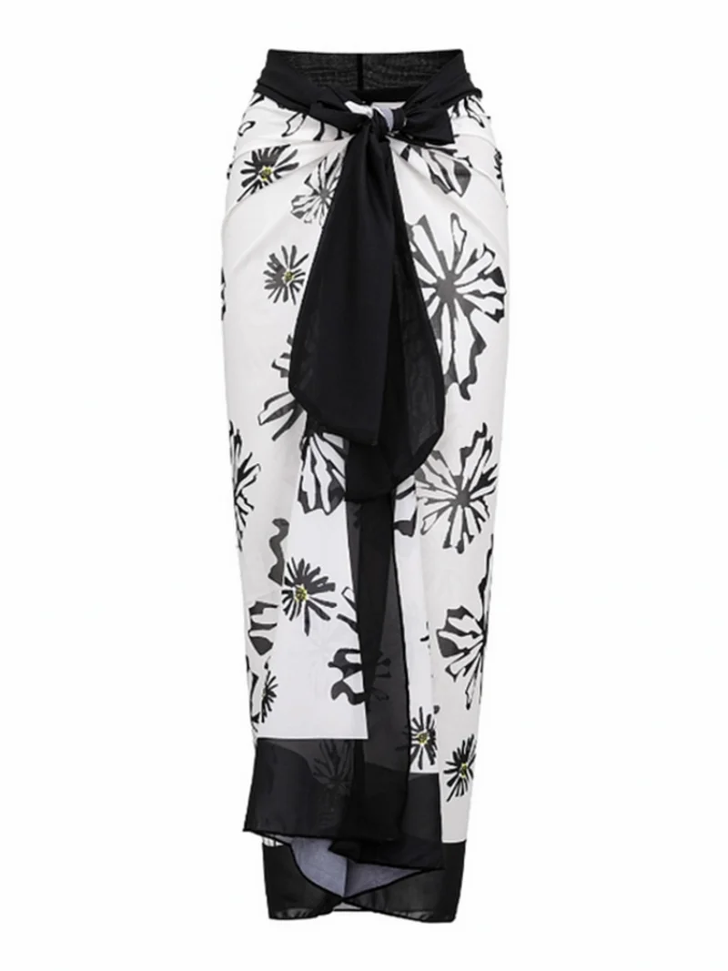 2023 Women Summer Clothes Flower Print Casual Tank Tops Bodysuits And Skirt Fitness Skinny Outfit Suit Two Piece 2pc Sets