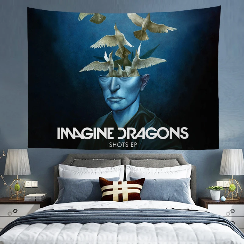 Wall Hanging Tapestry Aesthetic Imagine-Dragon Decoration Home Decor Headboards Tapestries Room Bedroom Decorative Accessories