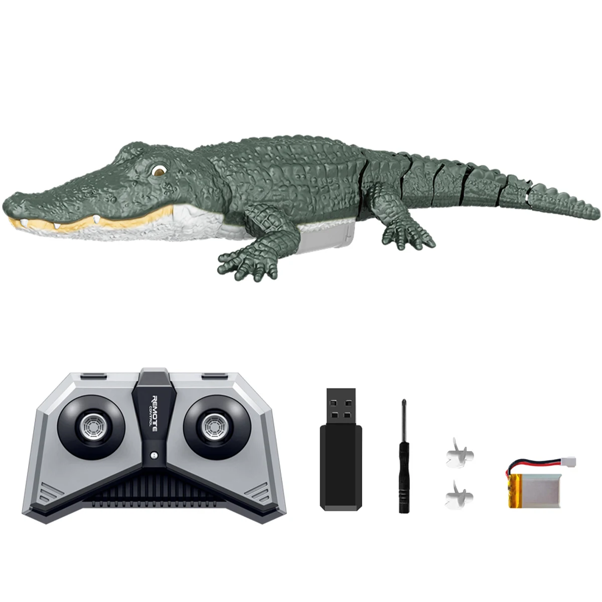 

Remote Control Crocodile 2.4GHz High Simulation RC Crocodile Toy for Swimming Pool Lakes RC Boat Alligator Water Toys Gifts for
