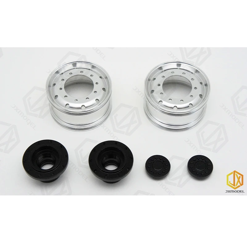 Переднее переднее колесо JX Model 1/14 для грузовика F2000 полностью металлическое Tamiya