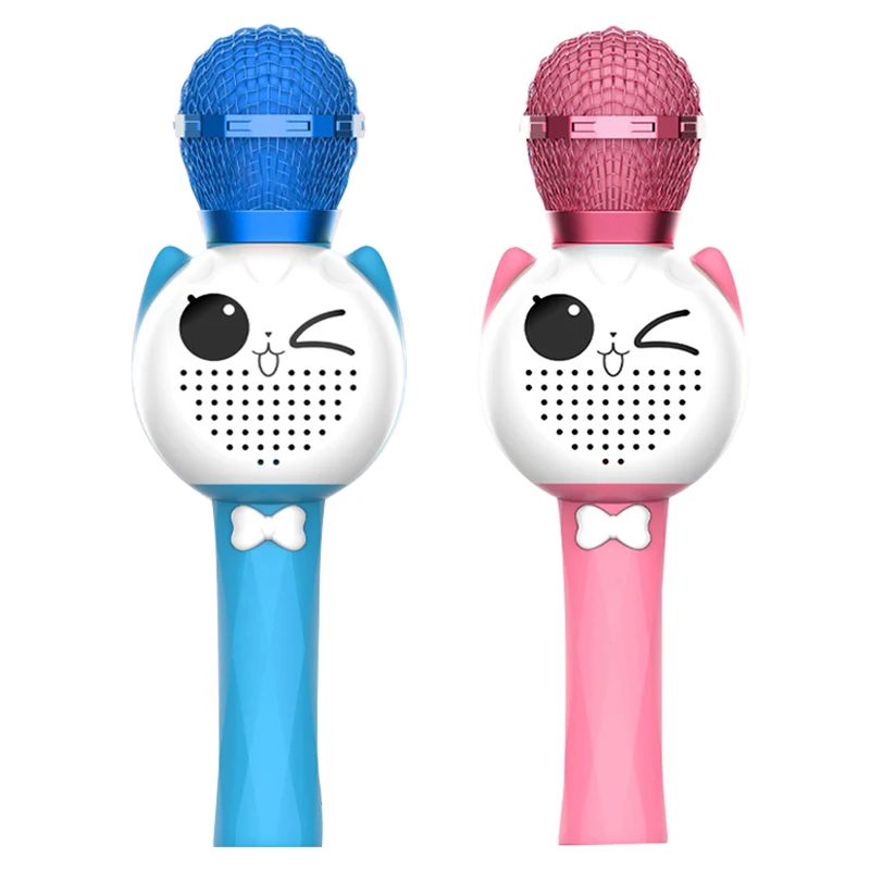 

Детский микрофон, беспроводной Bluetooth-микрофон, портативный ручной микрофон для караоке