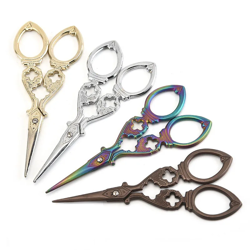

1 шт. винтажные ножницы для портной ткани, домашние ножницы из нержавеющей стали, антикварные универсальные ножницы для повседневного испол...