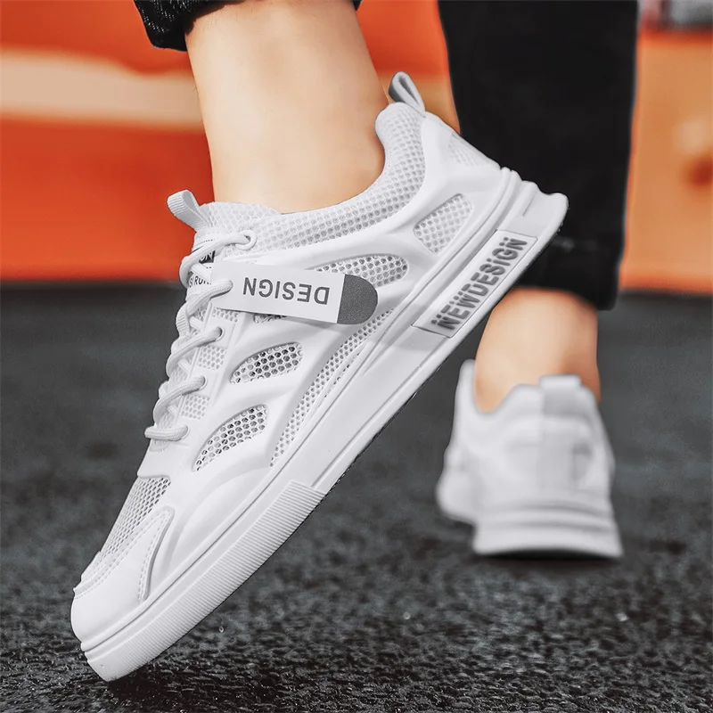Новинка 2023 мужская обувь Весенняя дышащая женская белая Мужская универсальная