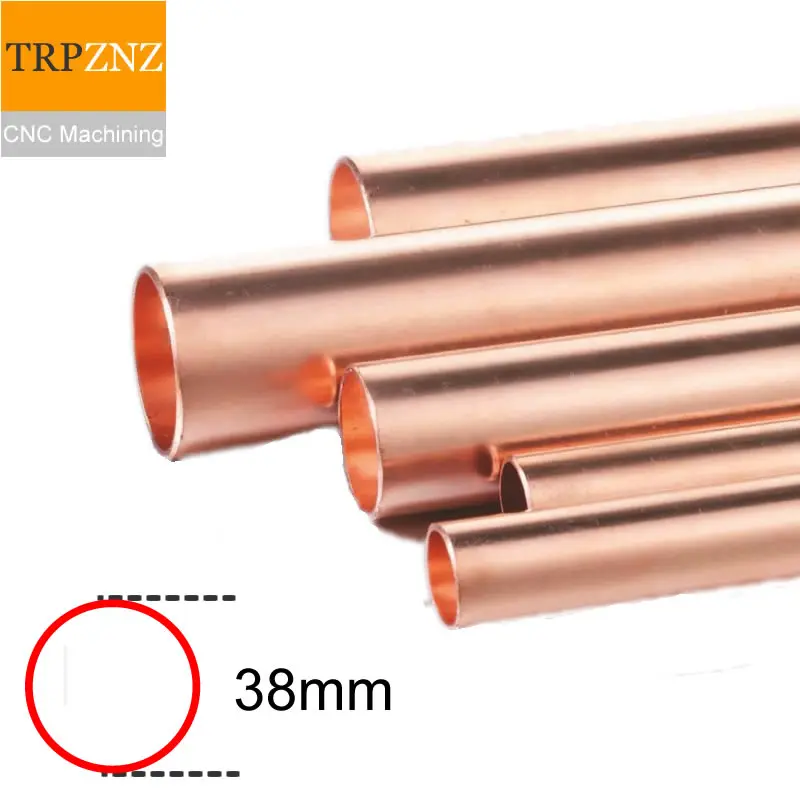 T2 Медная Трубка od 38 мм внешний диаметр 38 мм Толщина стен 1,5/2/3 мм медная трубка капиллярная полая медная трубка фабричные магазины