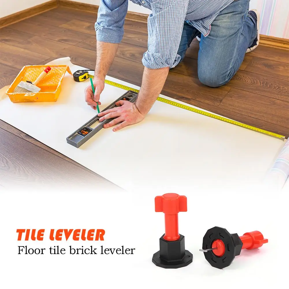 

Practical PP Ceramic Tile Leveler Wedges Tile Spacers Clip Positioner Level Locator for Flooring Wall Tile Leveling Device