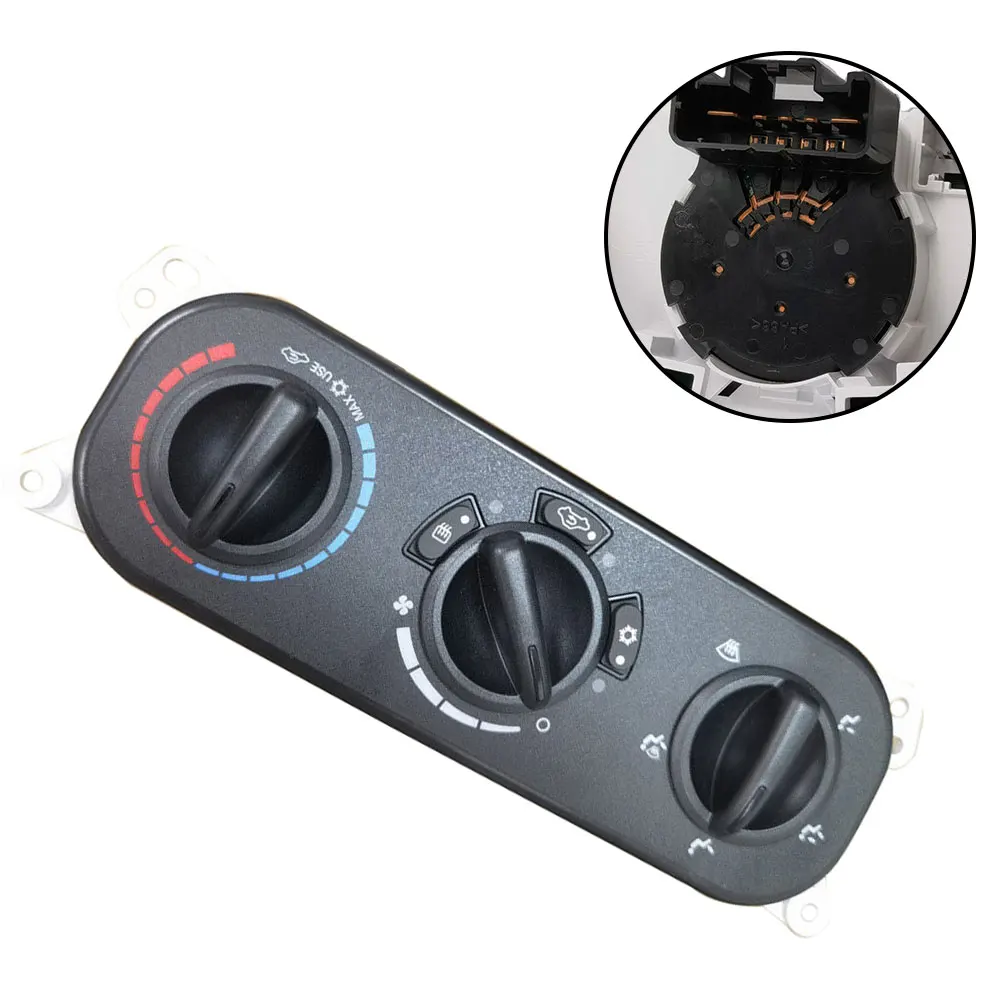 

Unit Switch Heater Control 1 Pcs A/C Black For Jeep Wrangler Metal & Plastic OE# 55111840AE Direct Replacement