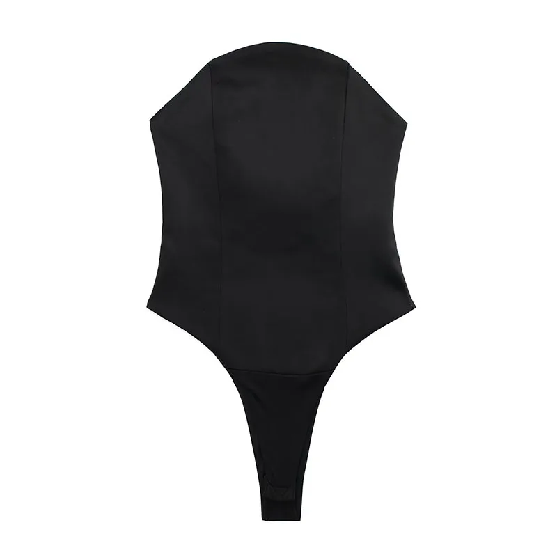 

Новинка Осень-зима 2022 модный Женский Повседневный Облегающий комбинезон без рукавов с дымчатым топом 7449