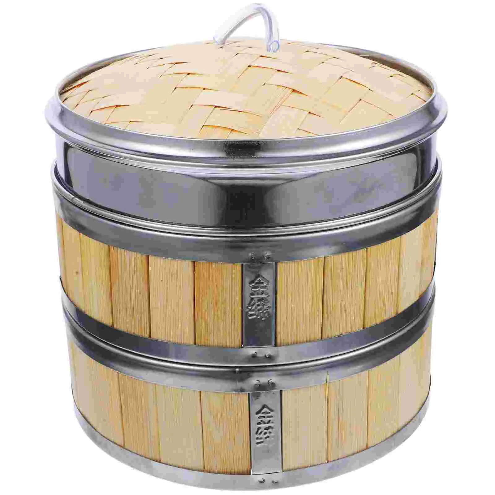 

1 Set of Kitchen Steamer Basket Lidded Bun Steamer Bamboo Food Steamer Bamboo Cookware Basket Cypress