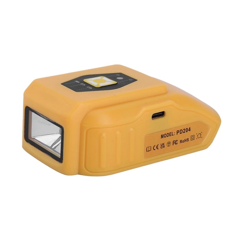 Преобразователь источника питания для Dewalt адаптер аккумулятора 20 в с USB