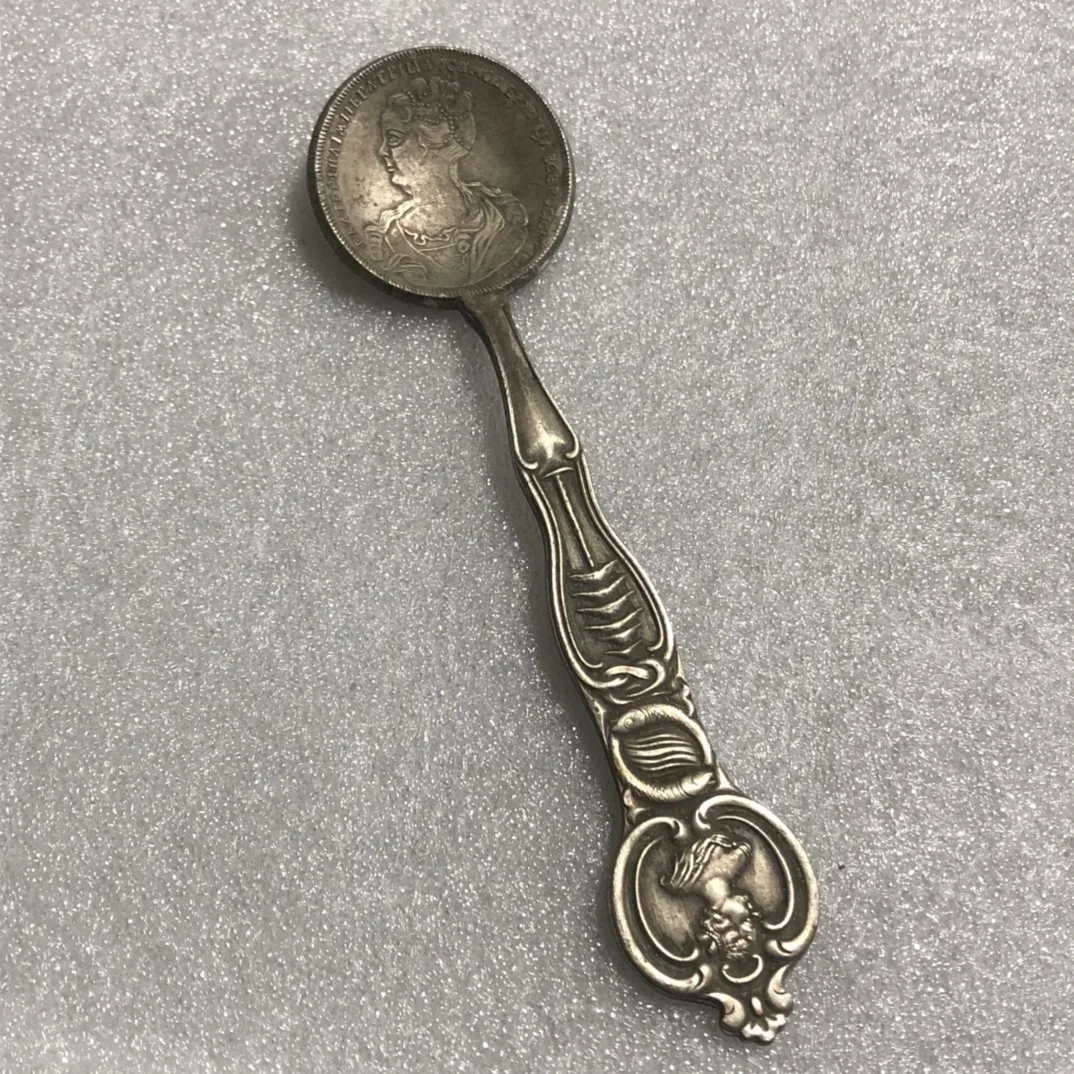 

Home Craft Supplies Copper Silver Plated Spoons Beautifully Engraved Antique Bronze Collection