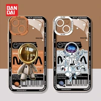 bandai disney cartoon phone case for iphone11 12pro 13pro max space astronaut x xs xr xsmax anti drop brand 7 8plus phone case