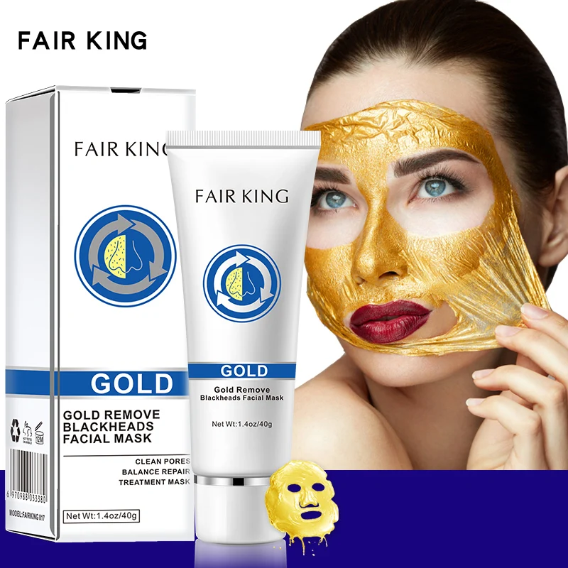 

Gold Tearing Face Mask Remove Blackhead Acne Treatment Oil Control Deep Cleansing Pores Shrink Anti-Aging Facial Mask Skin Care