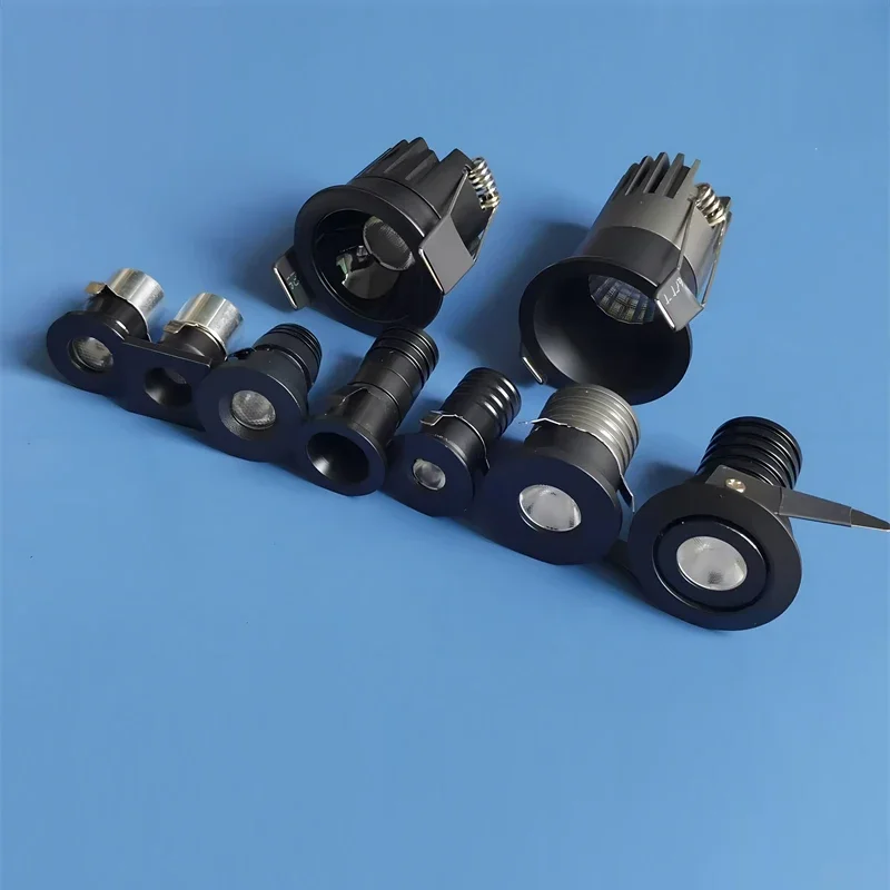 12V110V220V Маленький точечный светильник 2W3W Мини-светодиодный прожектор с вырезом