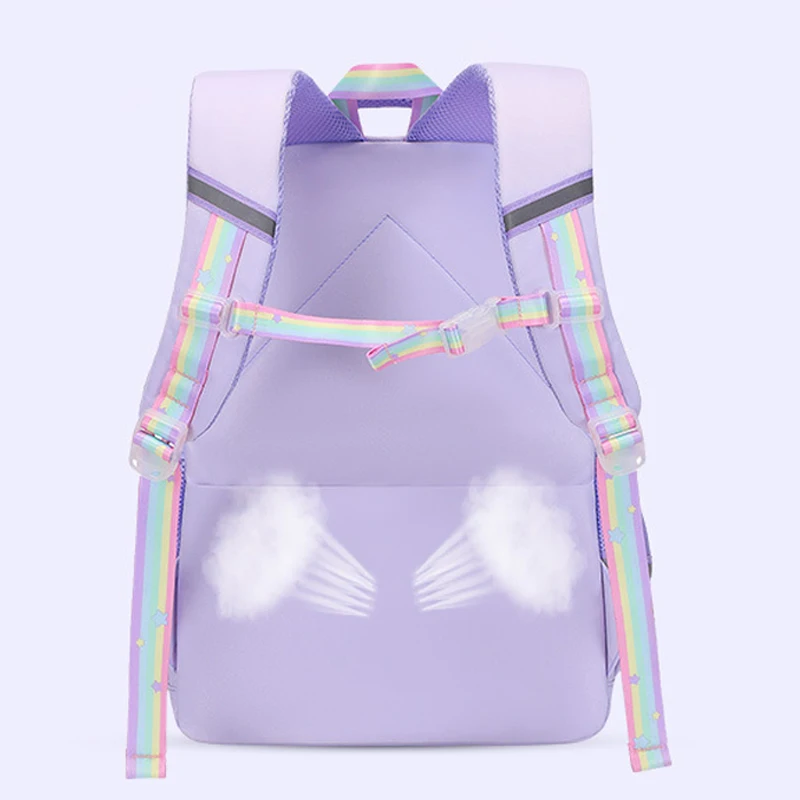 Girls' School Backpacks Grades 3 Rainbow School Bags for Teenager Girls Princess Primary Backpack Kid Schoolbag Mochila Infantil