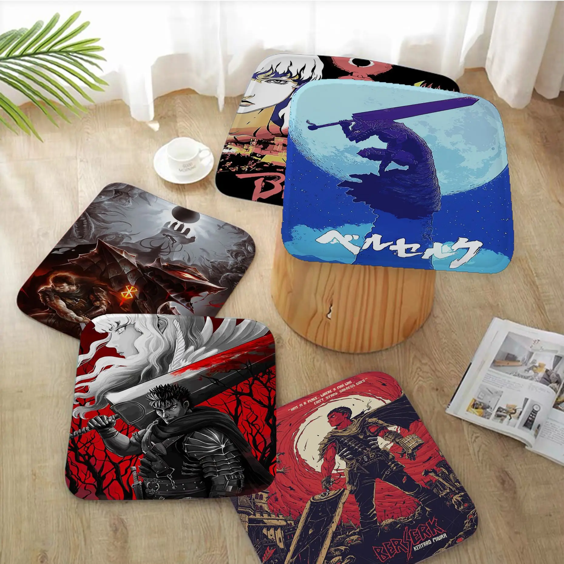 

Anime Berserk Tie Rope Plush Cushion Home Back Cushion Soft Comfortable 50x50cm Buttocks Pad