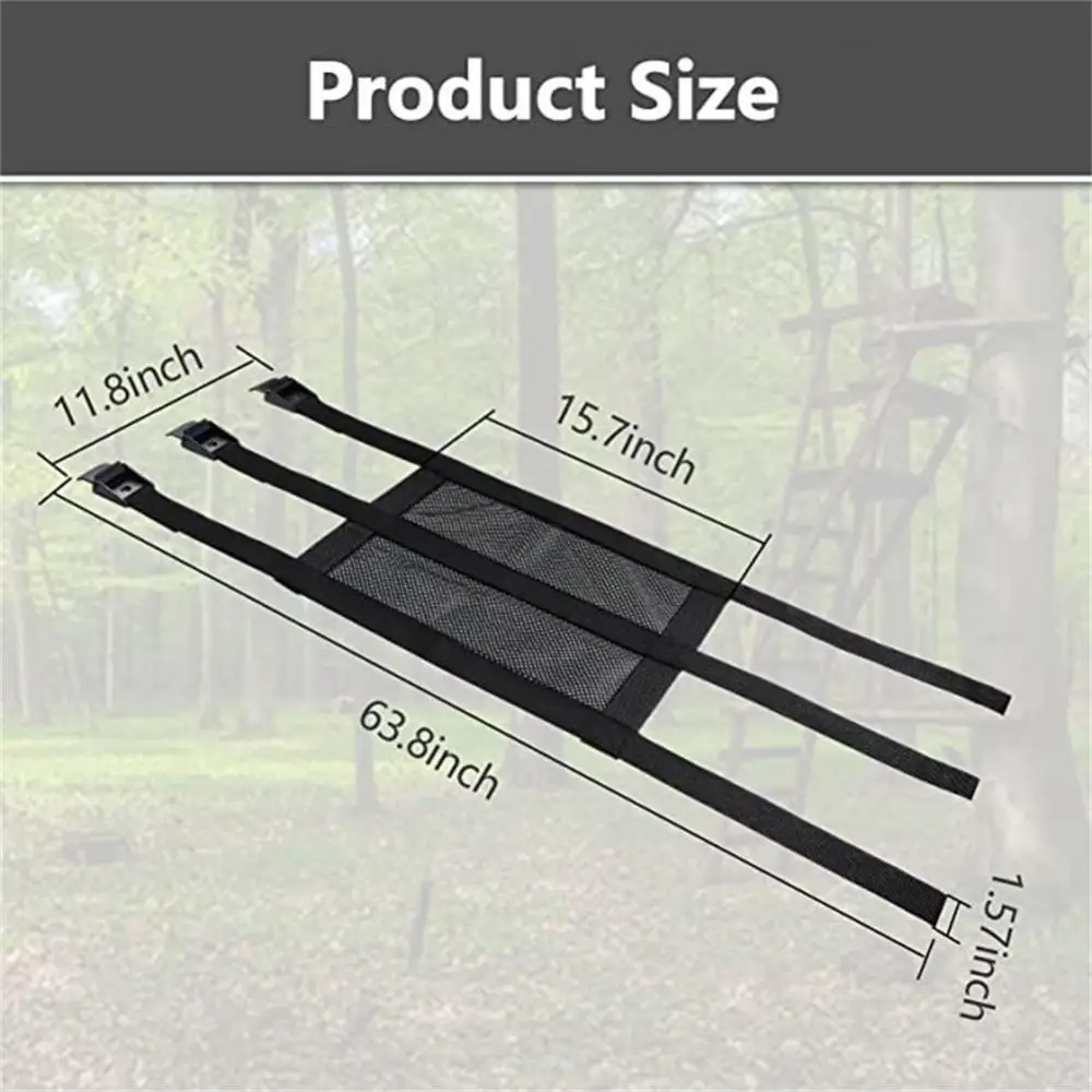 

Hunting Climbing Bracket Durable Nylon Adjustable Self-locking Buckle Universal Tree Fixed Seat Hunting Seat Accessories