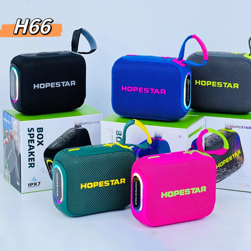 Фото HOPESTAR H66 Беспроводной HIFI сабвуфер Аудиосистема Открытый водонепроницаемый Bluetooth-динамик BT TF USB Воспроизведение с RGB-подсветкой №1