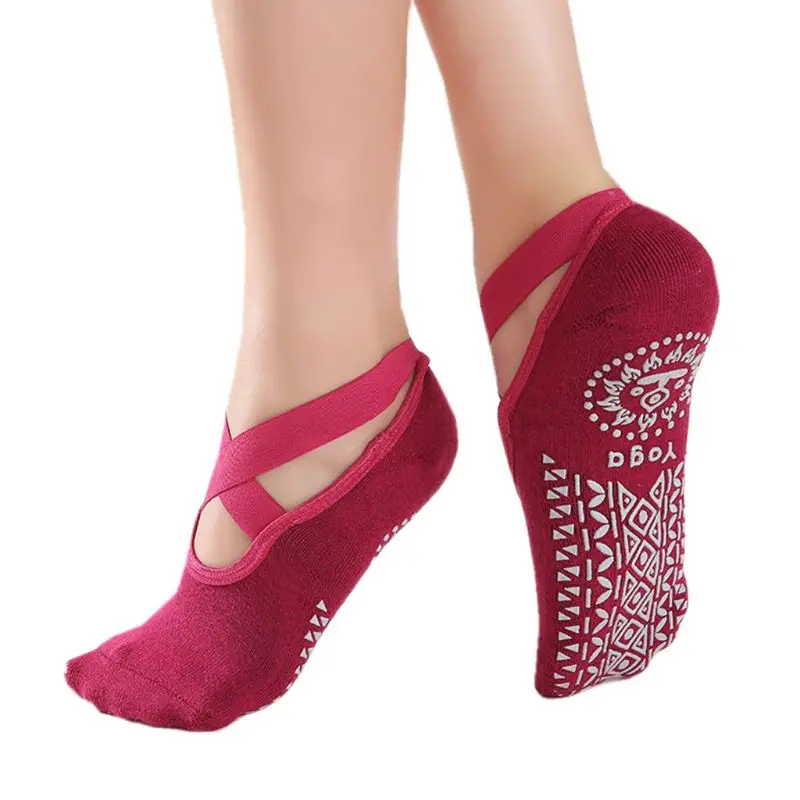 

Women Non-Slip Yoga Sock For Backless Fitness Pilate Breathable Ballet Foot Sock