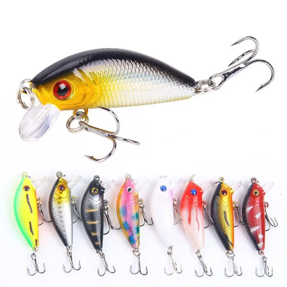 

【Clearance Sale】3D Eyes Minnow Type 5cm 4.2g 8 Colors 0.5-1.5m Depth Fishing Lures Freshwater Artificial Bite