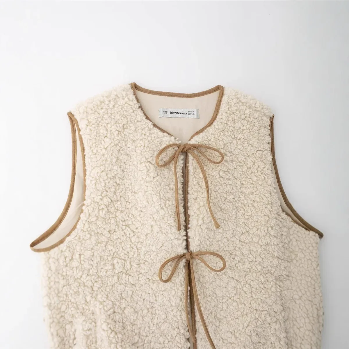 SAW Быстрая продажа трансграничный стиль женская мода жилет без рукавов с круглым