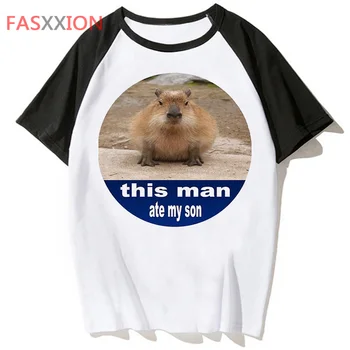 capybara t shirt harajuku hip hop funny tee male streetwear tshirt top for t-shirt men clothing 3