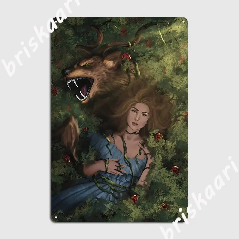 Плакат Feyre And Tamlin Acotar металлическая табличка украшение настенная клубный бар