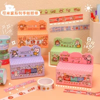 5rollsbox cute ins style washi tape set decorative masking tape cute scrapbooking adhesive tape school stationery supplies