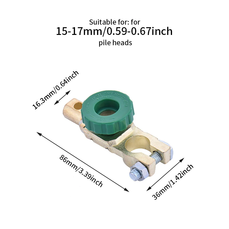 

Zinc Alloy Truck Car Accessories Protector Battery Terminal Link Switch Multi Use Anti-leakage Quick Cut-off Auto Disconnect