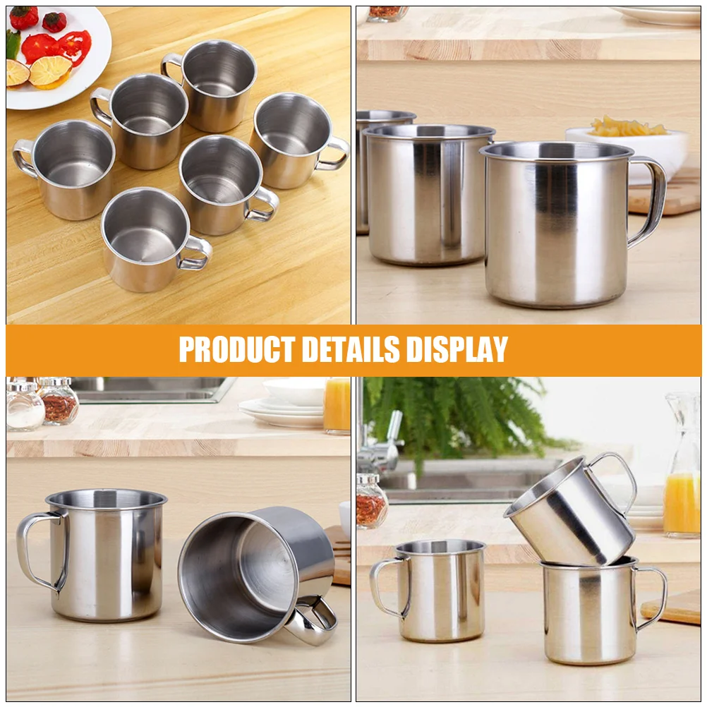 2-х шт. металлическая чашка для воды из нержавеющей стали детские студенческие