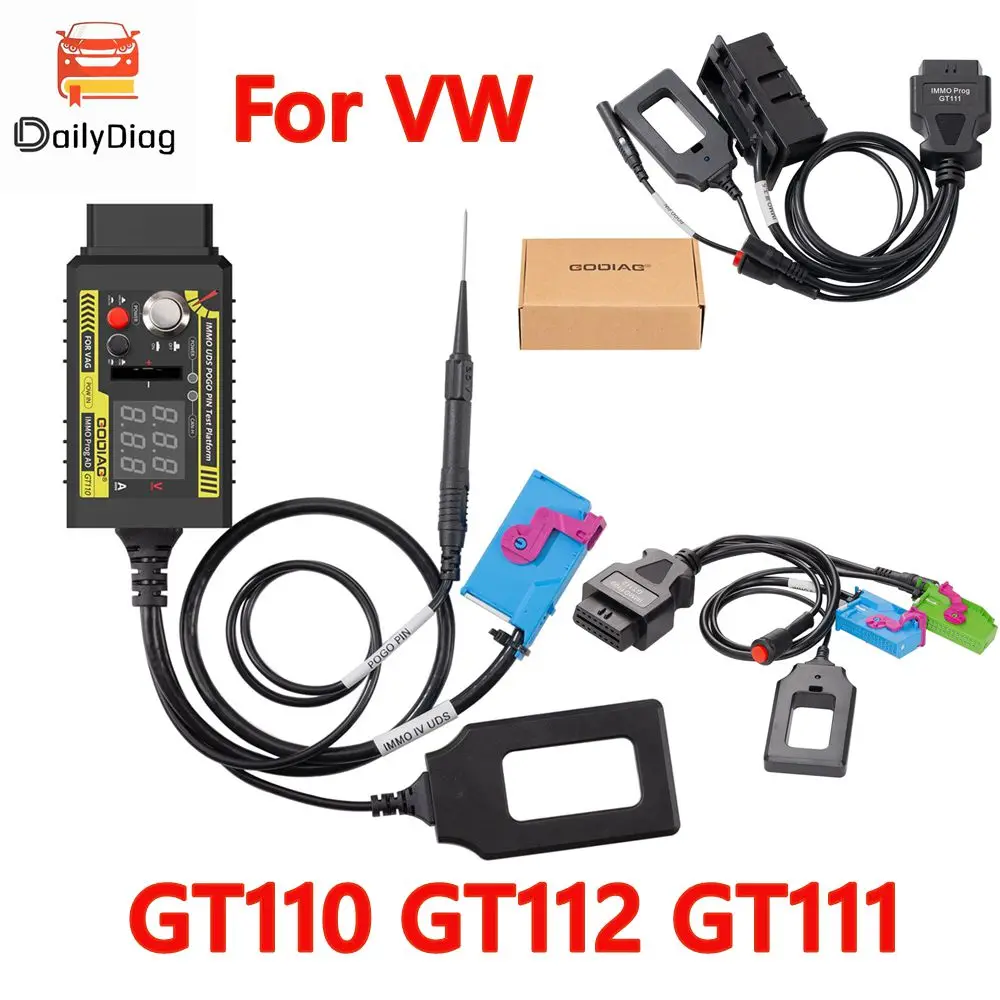 Фото GODIAG GT110 GT112 GT111 для VW CAN-Bus K-Line для VAG 2nd/3rd/3,5th/4th система IMMO, кабель тестовой платформы №1
