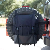 car oxford and leather cloth spare tire bag truck camping equipment vehicle spare tire garbage bag for auto suv truck vehicle